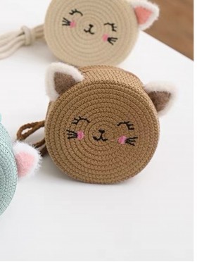 Crochet Mini Bag W/ Cat Ears